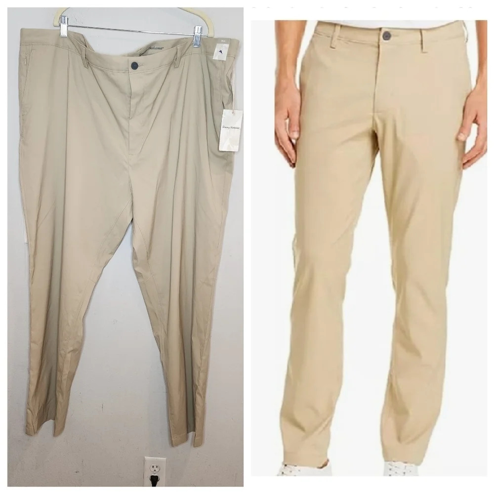 Nwt Tommy Bahama Island Zone Performance Pant Stone Khaki Size 5234